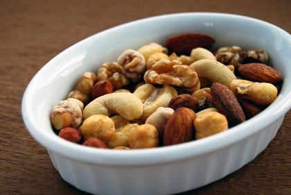 Trage koolhydraten noten afbeelding